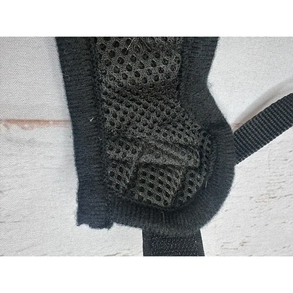 Adjustable Dog Muzzle Breathable Soft Humane Secure Fit Black NEW